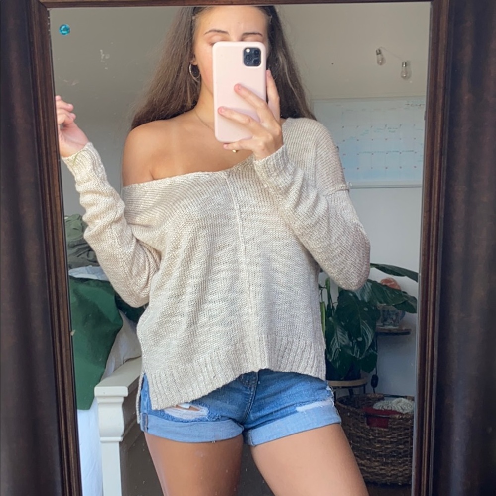 Cream sweater